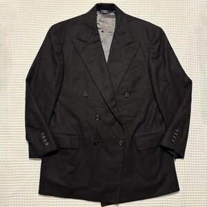 Polo Ralph Lauren Blazer Mens 44 Double Breasted Admiral VTG Union Made USA 80s